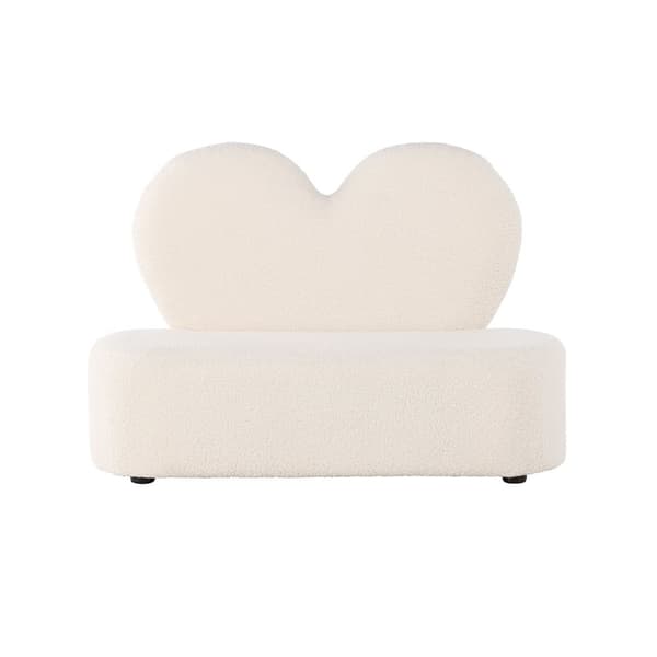 Kids sofa til børn teddy hvid.