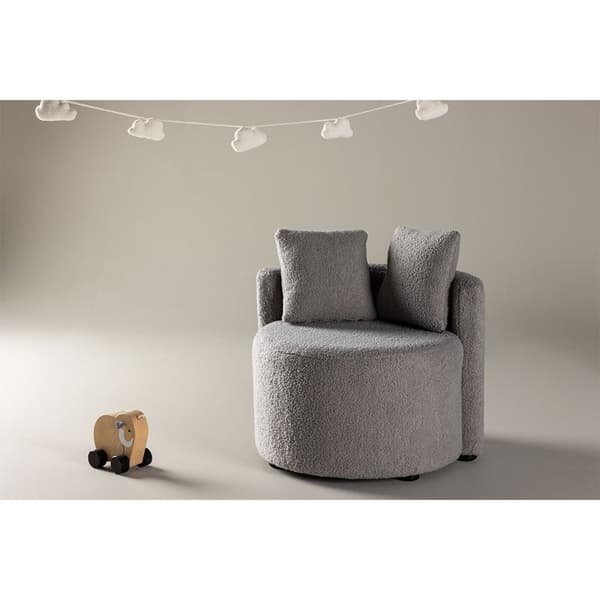 Kelso soffa för barn teddy grå.