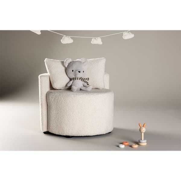 Kelso sofa til børn teddy hvid.