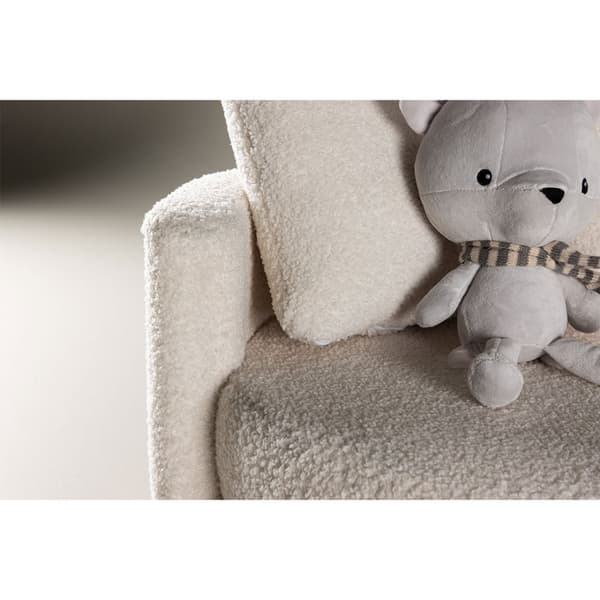 Kelso sofa til børn teddy hvid.