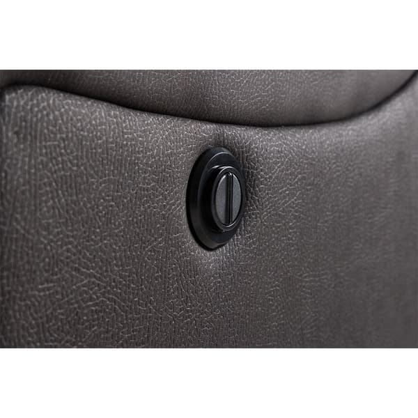 Singapore soffa 3-sits recliner svart.