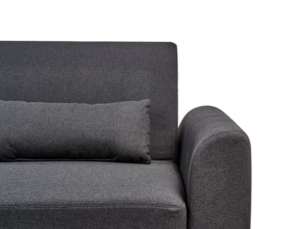 Hjørnesofa Svart Polstring Polyester Stoff Lette Treben Puter Moderne Design