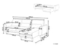 Miniatyrbilde 3 av 11: Hjørnesofa Lys Beige Polstring Polyester Stoff Lette Treben Puter Moderne Design