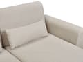 Miniatyrbilde 9 av 11: Hjørnesofa Lys Beige Polstring Polyester Stoff Lette Treben Puter Moderne Design