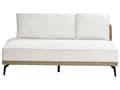 Miniatyrbillede 11 af 11: Hjørnesofa venstre brudt hvid beige grå polyester øko læder stålben hynder stue opholdsrum
