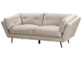 Miniatyrbillede 4 af 9: Velour Sofa Beige 210 x 90 cm med Hynder Moderne Stil