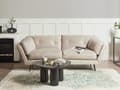 Miniatyrbillede 2 af 9: Velour Sofa Beige 210 x 90 cm med Hynder Moderne Stil