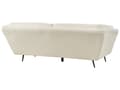 Miniatyrbillede 6 af 11: Velour Sofa Hvid Boucle 210 x 90 cm med Hynder Moderne Stil