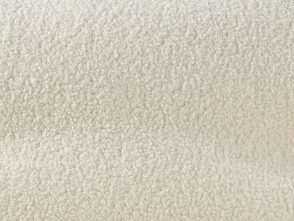 Velour Sofa Hvid Boucle 210 x 90 cm med Hynder Moderne Stil