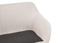 Miniatyrbilde 9 av 11: Spisesofa Lys beige Stoff 2-seter Metallramme Ben i lyst tre Moderne stil Sofabenk