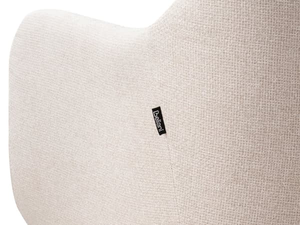 Spisesofa Lys beige Stoff 2-seter Metallramme Ben i lyst tre Moderne stil Sofabenk