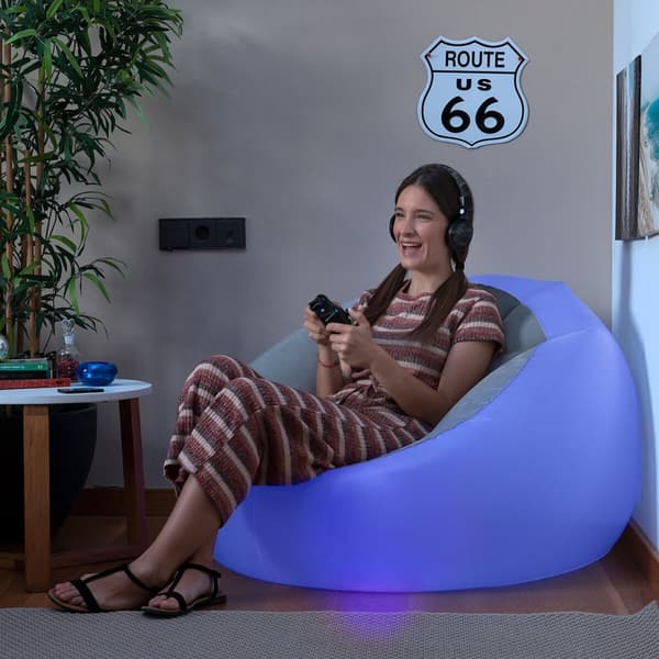 Ilmatäytteinen Nojatuoli Monivärisellä LED-valolla ja Kaukosäätimellä Chight InnovaGoods