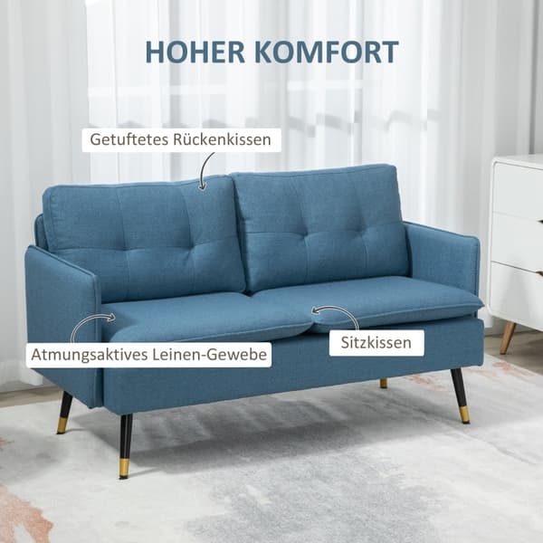 Rootz 2-sits soffa - Loveseat - Soffa - Mysig läs- och relaxhörna - 139cm x 68cm x 80cm