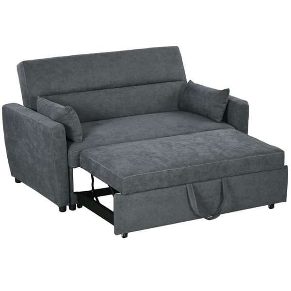 Rootz 2-i-1 bäddsoffa - Soffa - Gästsäng - Ergonomisk design - 3 justerbara ryggstöd - Klädsel av hög kvalitet - 155 cm x 90 cm x 88,5 cm