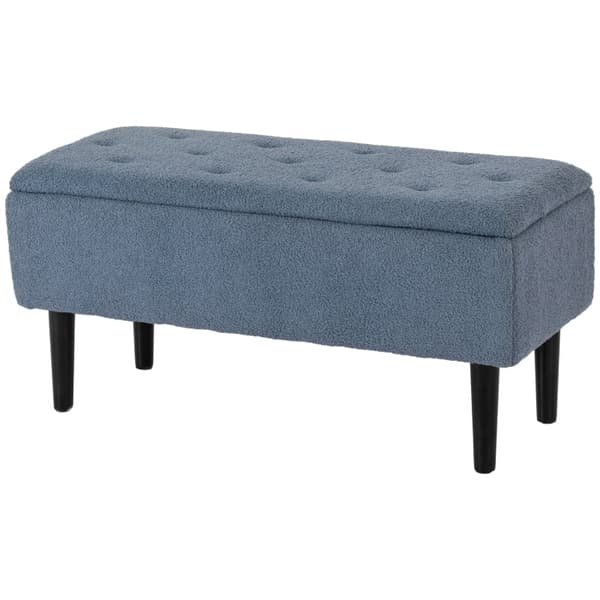 Rootz-pehmustettu penkki - Säilytyspenkki - Sisääntulopenkki - Tyylikäs Cashmere-Look kansi - 95 cm x 38 cm x 45 cm