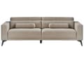 Miniatyrbilde 5 av 11: Sofa Taupe Bouclé 3-seter Ryggstøtte med justerbar høyde Ekstra puter Metallben Moderne design Stue