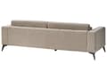 Miniatyrbilde 8 av 11: Sofa Taupe Bouclé 3-seter Ryggstøtte med justerbar høyde Ekstra puter Metallben Moderne design Stue