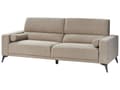 Miniatyrbilde 9 av 11: Sofa Taupe Bouclé 3-seter Ryggstøtte med justerbar høyde Ekstra puter Metallben Moderne design Stue
