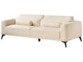Miniatyrbillede 5 af 11: 3-personers sofa cremehvid boucle med justerbar ryglænshøjde moderne stil stue værelse opholdsrum