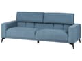 Miniatyrbillede 6 af 11: 3-personers sofa i blåt polyesterstof med justerbar ryglænshøjde i moderne stil i stuen