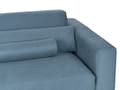 Miniatyrbillede 9 af 11: 3-personers sofa i blåt polyesterstof med justerbar ryglænshøjde i moderne stil i stuen