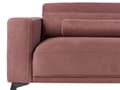 Miniatyrbillede 9 af 11: 3-personers sofa i bordeaux polyesterstof med justerbar ryglænshøjde i moderne stil i stuen