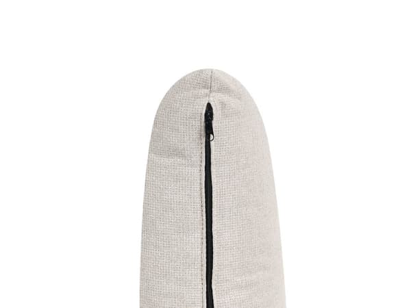 Soffa 3-sits Tyg Ljusbeige Mörka Träben Vardagsrum Ryggkuddar Modern Stil