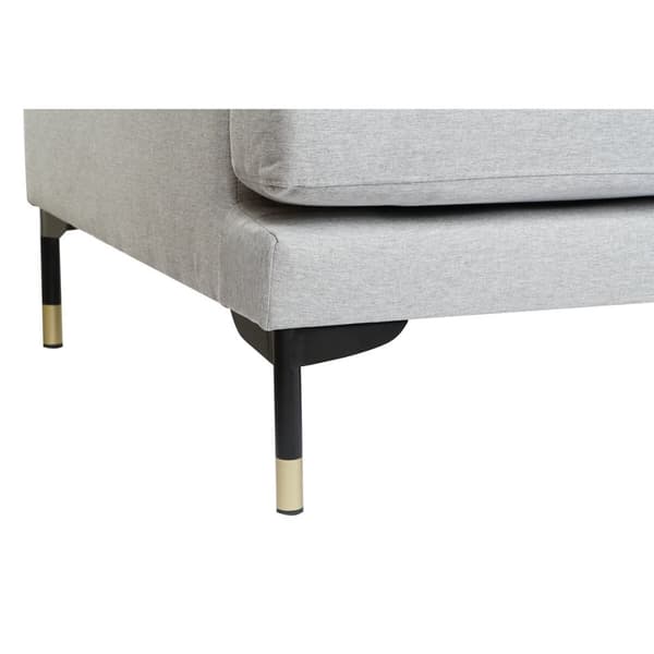 Divaanisohva DKD Home Decor Vaaleanharmaa Metalli 250 x 160 x 85 cm