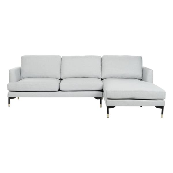 Divaanisohva DKD Home Decor Vaaleanharmaa Metalli 250 x 160 x 85 cm