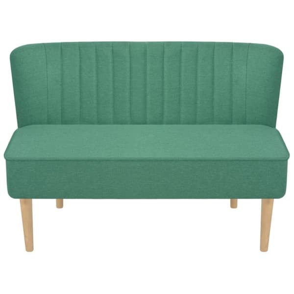 Soffa 117x55,5x77 cm tyg grön