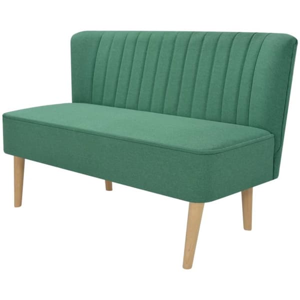 Soffa 117x55,5x77 cm tyg grön
