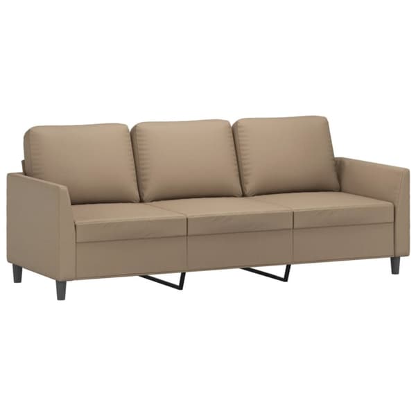 3-sitssoffa cappuccino 180 cm konstläder