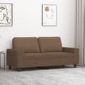 Miniatyrbild 1 av 2: 2-sitssoffa brun 140 cm tyg