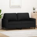 Miniatyrbild 1 av 2: Soffa 2-sits svart 140 cm sammet