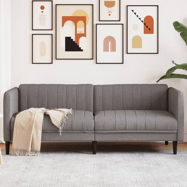 Soffa 3-sits taupe tyg