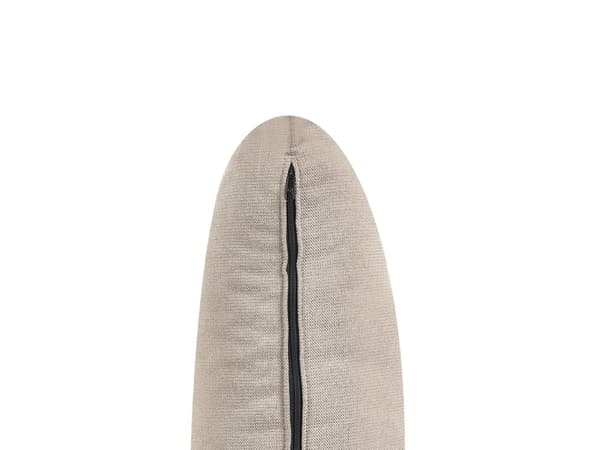 Sofa Lysebrun Stoff 3-seters Polstret Ryggputer Mørk treben Stue Moderne stil