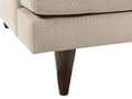 Miniatyrbilde 10 av 11: Sofa Lysebrun Stoff 3-seters Polstret Ryggputer Mørk treben Stue Moderne stil