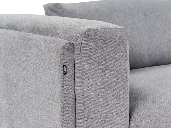 4-personers sofa grå polstret polyester træben tykt polstret moderne stil til stuen
