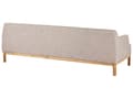 Miniatyrbillede 5 af 9: Sofa Lysebrun Polyester 3 Personers Tyk Polstret Dyb Blød Stofsofa til Stuen Moderne Inspiration Stue Møbel Klassisk