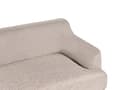 Miniatyrbillede 6 af 9: Sofa Lysebrun Polyester 3 Personers Tyk Polstret Dyb Blød Stofsofa til Stuen Moderne Inspiration Stue Møbel Klassisk