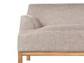 Miniatyrbillede 7 af 9: Sofa Lysebrun Polyester 3 Personers Tyk Polstret Dyb Blød Stofsofa til Stuen Moderne Inspiration Stue Møbel Klassisk