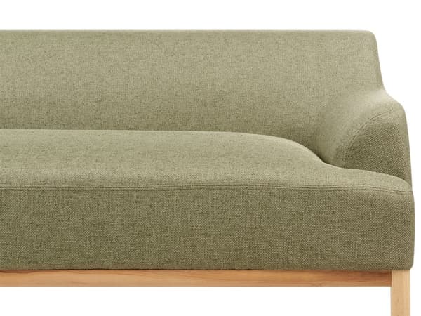 Hjørnesofa med Chaiselong Grøn Polyester 3 Personers Sofa L Formet Sofa Dyb Blød Stofsofa Design Højrevendt