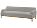 Miniatyrbillede 4 af 9: Sofa Grå Polyester 3 Personers Tyk Polstret Dyb Blød Stofsofa til Stuen Moderne Inspiration Stue Møbel Klassisk