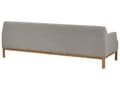 Miniatyrbillede 5 af 9: Sofa Grå Polyester 3 Personers Tyk Polstret Dyb Blød Stofsofa til Stuen Moderne Inspiration Stue Møbel Klassisk