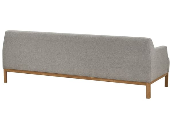 Sofa Grå Polyester 3 Personers Tyk Polstret Dyb Blød Stofsofa til Stuen Moderne Inspiration Stue Møbel Klassisk