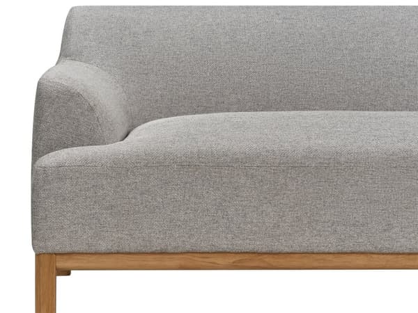 Sofa Grå Polyester 3 Personers Tyk Polstret Dyb Blød Stofsofa til Stuen Moderne Inspiration Stue Møbel Klassisk