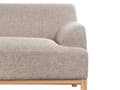 Miniatyrbillede 7 af 9: Hjørnesofa med Chaiselong Lysebrun Polyester 3 Personers Sofa L Formet Sofa Dyb Blød Stofsofa Design Højrevendt