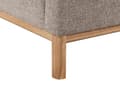 Miniatyrbillede 8 af 9: Hjørnesofa med Chaiselong Lysebrun Polyester 3 Personers Sofa L Formet Sofa Dyb Blød Stofsofa Design Højrevendt