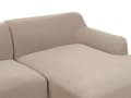 Miniatyrbillede 6 af 9: Hjørnesofa med Chaiselong Taupe Polyester 3 Personers Sofa L Formet Sofa Dyb Blød Stofsofa Design Venstrevendt
