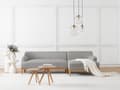 Miniatyrbillede 2 af 9: Hjørnesofa med Chaiselong Grå Polyester 3 Personers Sofa L Formet Sofa Dyb Blød Stofsofa Design Venstrevendt